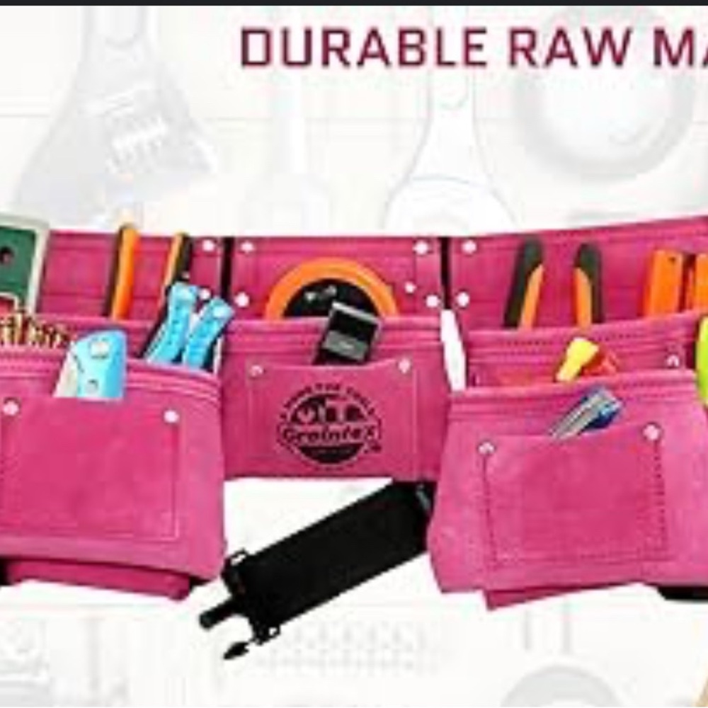 Graintex Pink Tool Belt for Kids